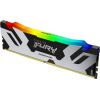 Kingston FURY DDR5 16GB - 7200 - CL - 38 - Single-Kit - DIMM, KF572C38RSA-16, Fury Renegade RGB, XMP, black