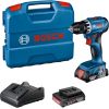 Bosch Cordless Drill GSR 18V-45 Professional, 18V (blue/black, 2x Li-Ion battery 2.0Ah, in L-Case)