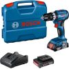 Bosch Cordless Impact Drill GSB 18V-45 Professional, 18V (blue/black, 2x Li-Ion battery 2.0Ah, in L-case)
