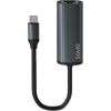 SAVIO Adapter USB-C 3.1 Gen.1 (M) to RJ-45 Gigabit Ethernet (F), 1000 Mbps, AK-56, grey