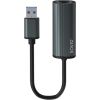 SAVIO Adapter USB-A 3.1(M) to RJ-45 Gigabit Ethernet (F), 1000 Mbps, AK-55, grey