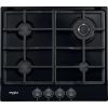 Whirlpool TGML 661 NB 4-burner glass gas hob black