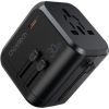 Choetech Fast Universal GaN USB Travel Charger Type C | 3 x USB-A 30W Power Delivery Black (PD5008-BK)