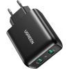 Fast Charger UGREEN, 2xUSB-A, 18W, PD 3.0 EU(black)