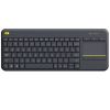 Logitech K400 Plus Wireless Touch Keyboard, Wireless, Keyboard layout QWERTY, USB port, Black, Dutch, 380 g