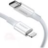 USB-C to Lightning cable UGREEN US171, 3A, 0.25m (white)