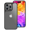 (Ir veikalā) Silikona vāciņš iPhone 14 Pro NALIA Matte carbon look case anti-fingerprint