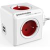 Allocacoc PowerCube Original USB Type E power extension 4 AC outlet(s) Indoor Red