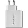 Qoltec 51715 Charger| 63W | 5-20V | 1.5-3A | USB type C PD | USB QC 3.0 | White