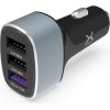 Car charger KRUX 3x USB QC 3.0