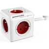 Allocacoc 2304/FREXPC power extension 3 m 5 AC outlet(s) Indoor Red, White