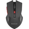 MOUSE DEFENDER ACCURA MM-275 RF BLACK & RED OPTICAL 1600DPI 6P