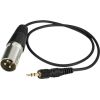 CKMOVA AC-TLX - CABLE WITH SCREW-ON 3.5MM TRS - XLR MALE