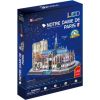 CUBIC FUN LED 306-20509 3D LED PUZZLE - NOTRE DAME