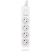 Hsk Data Kerg M02396 4 Earthed sockets  - 3.0m power strip with 3x1,5mm2 cable, 16A