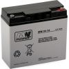 MPL MW POWER MWS 18-12 UPS battery Lead-acid accumulator VRLA AGM Maintenance-free 12 V 18 Ah Black, Grey