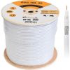 Libox  SAT Trishield HD/200m PCC102 Professional coaxial cable RG-6/U White