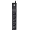 LESTAR 1966008404 power extension 1 m 5 AC outlet(s) Indoor Black