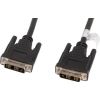 Lanberg CA-DVIS-10CC-0030-BK DVI cable 3 m DVI-D Black