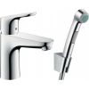 Hansgrohe Focus 100 izlietnes maisītājs ar bidetu, 1.60m, hroms