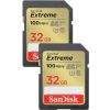 SANDISK Extreme 32GB microSDHC UHS-I, Class 10, U3, V30 - Twin-pack