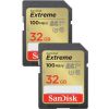 SANDISK Extreme 32GB microSDHC UHS-I, Class 10, U3, V30 - Twin-pack