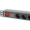 LANBERG POWER STRIP. RACK PDU (1U,16A,7X SHUKO,2M)