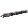 LANBERG PDU RACK POWER STRIP (1U,10A,7X 230V,2M)