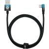Cable USB A Plug - USB C Plug 90° Angled 1.0m 100W, Blue / Black MVP ElbowBASEUS