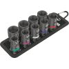 Wera Zyklop Speed ratchet set 8100 SC 2, 37 pieces, tool set (black/green, speed ratchet with swiveling head, 1/2)