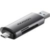 AXAGON CRE-SAC External USB 3.2 Gen1 Type-C+Type-A 2-slot SD/microSD