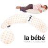 La Bebe™ Nursing La Bebe™ Moon Maternity Pillow Art.45002 Beige Dots Spilvens-pakavs grūtniecēm ar polistirola pildījumu [2 pārvalki] 195cm