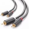 UGREEN 2RCA (Cinch) to 2RCA (Cinch) Cable 2m (black)