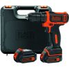 Black&Decker BDCDD12KB cordless screw driller + case + 2 Batteries 1.5Ah