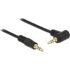 Delock cable Audio 3.5mm male/male angled black 2.0m