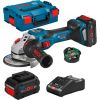 BOSCH GWS 18V-15 PSC 18V (2x8.0Ah) Akumulatora leņķa slīpmašīna  06019H6B01