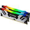 Kingston FURY DDR5 32GB - CL - 38 - D637200 Dual-Kit, DIMM, KF572C38RSAK2-32, Fury Renegade RGB, XMP, black/silver