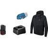 Bosch Heat+Jacket GHH 12+18V Kit size L, clothing (black, incl. charging adapter GAA 12V-21, 1x 12 volt battery)