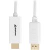 Sharkoon Displayport 1.2 to HDMI 4K White 2m ACTIVE 4Kx2K 60hz cable adapter