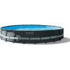 Intex Frame Pool Set Ultra Rondo XTR   610 x 122cm, swimming pool (dark grey/blue, sand filter system SF80220RC-2)