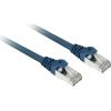 Sharkoon patch network cable SFTP, RJ-45, with Cat.7a raw cable (blue, 5 meters)