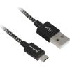 Sharkoon USB 2.0 A-B black / grey 0.5m - Aluminum + Braid
