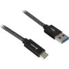 Sharkoon USB 3.1 A-C black / grey 0.5m - Aluminum + Braid