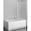 Ravak vannas siena CVS1, 800 mm, h=1500, labā puse, spīdīgs/caurspīdīgs stikls