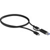 Raidsonic ICY BOX USB-C cable IB-CB031 (black, 1 meter)