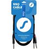SSQ JSJM1 SS-1452 Cable Jack Stereo - 2x Jack Mono 1 m Black Dažādi vadi