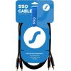 SSQ RCARCA1 SS-1431 Cable 2x RCA - 2x RCA 1 m Black
