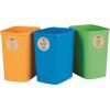 Curver Atkritumu spaiņu bez vāka komplekts  Deco Flip Bin 3x25L zils/zaļš/dzeltens