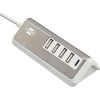 Brennenstuhl Estilo USB multi-charger (white/stainless steel, 5x USB, PD 20 Watt)