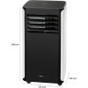 Clatrtonic CL3716 Mobilais kondicionieris black/white 9000BTU/h WiFi control